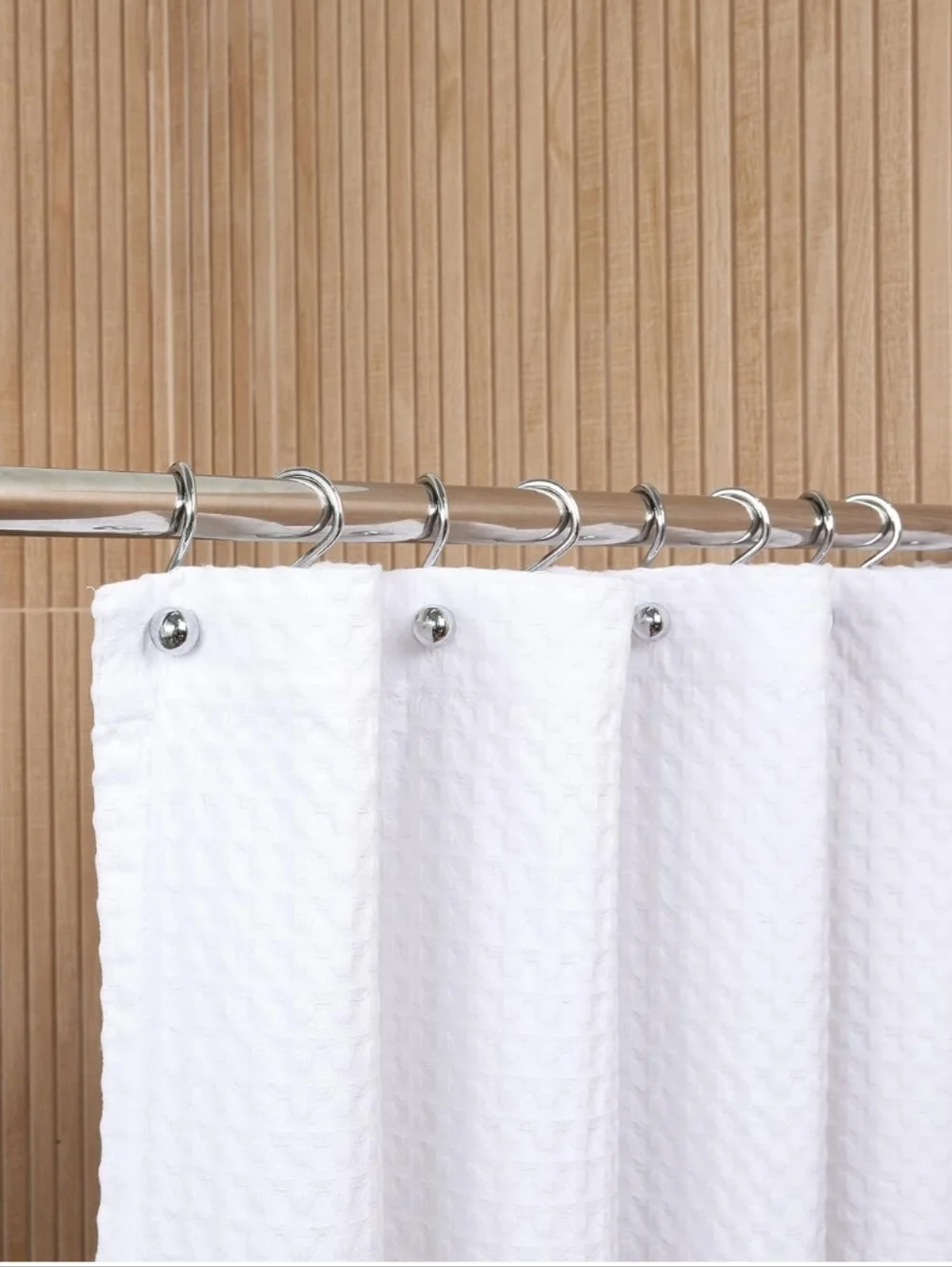 🪷3/$20🪷 NEW Luxury Shower Hooks Silver Chrome Finish -12 pack Hotel Quality